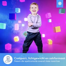 Silvergear Retro Spelcomputer Blokkenspel 26 Spelletjes - Speelgoed Voor in de Auto - Mini Arcade Game Console voor Kinderen - Puzzel Speelgoed - Reisspelletjes Voor Kinderen - Cadeau voor Jongens en Meisjes - Vakantie - 6, 7+ Jaar - Lichtblauw — thumbnail 5