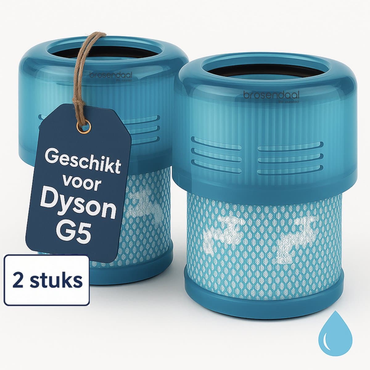 Brosendaal Filter geschikt voor Dyson Gen5 - G5 Dyson filter - SV23 - Wasbaar en Herbruikbaar - 2 stuks — afbeelding 1