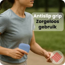 Hoes - Geschikt voor Apple Airpods Pro 3 - Siliconen Hoesje met Clip - Silicone Case Cover - Lichtblauw — thumbnail 5