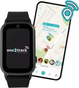 One2track Connect UP zwart | GPS horloge voor kinderen | Bekijk de locatie van je kind. Stel veilige zones in. En videobellen met de leukste smartwatch voor kinderen — thumbnail 4