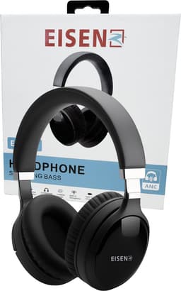 EISEN EZ-007 Draadloze Koptelefoon met ANC - Shocking Bass - Bluetooth Headphone - Zwart — thumbnail 5