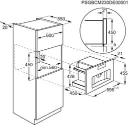 AEG KKK994500M | inbouw koffiemachine | 45 cm — thumbnail 3