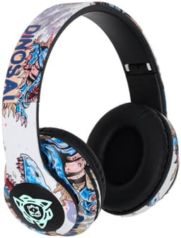 MOZY® - Draadloze Koptelefoon - Wit Graffiti - Bluetooth - tot 10 Meter - Bedieningspaneel - Bellen - met Ingebouwde Microfoon - Hoofdtelefoon Kinderen - Verstelbaar — thumbnail 3