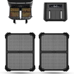 2 Stuks RVS & Siliconen, Hittebestendig, Vaatwasserbestendig, Optimale Luchtcirculatie-21*16*1.5CM — thumbnail 1