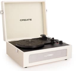 CREATE - Platenspeler Retro - Bluetooth, USB, SD, MicroSD en Mp3-recorder/speler - Wit - RECORD PLAYER RETRO — thumbnail 4