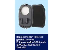 Replacements® Filterset geschikt voor de Philips AquaTrio 9000-serie (XW9382, XW9383 en XW9385)