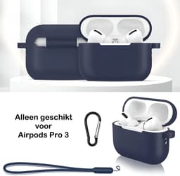 Studio Air® Airpods Hoesje Pro 3 Siliconen Case - Royal Blue - Hooked - Soepel Airpod Hoesje voor Airpods Pro 3 (2025) — thumbnail 3