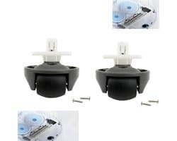 2 x stofzuigers Onderdelen - Universeel Wiel - Geschikt voor Roborock S7/S8-serie, T7S/G10/G20-serie （4.6 x 4.8CM）