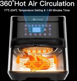 Proscenic T21 Airfryer - Heteluchtfriteuse XXL - App en spraakbediening - 5,5 L - 1700 W - A+++ — thumbnail 4