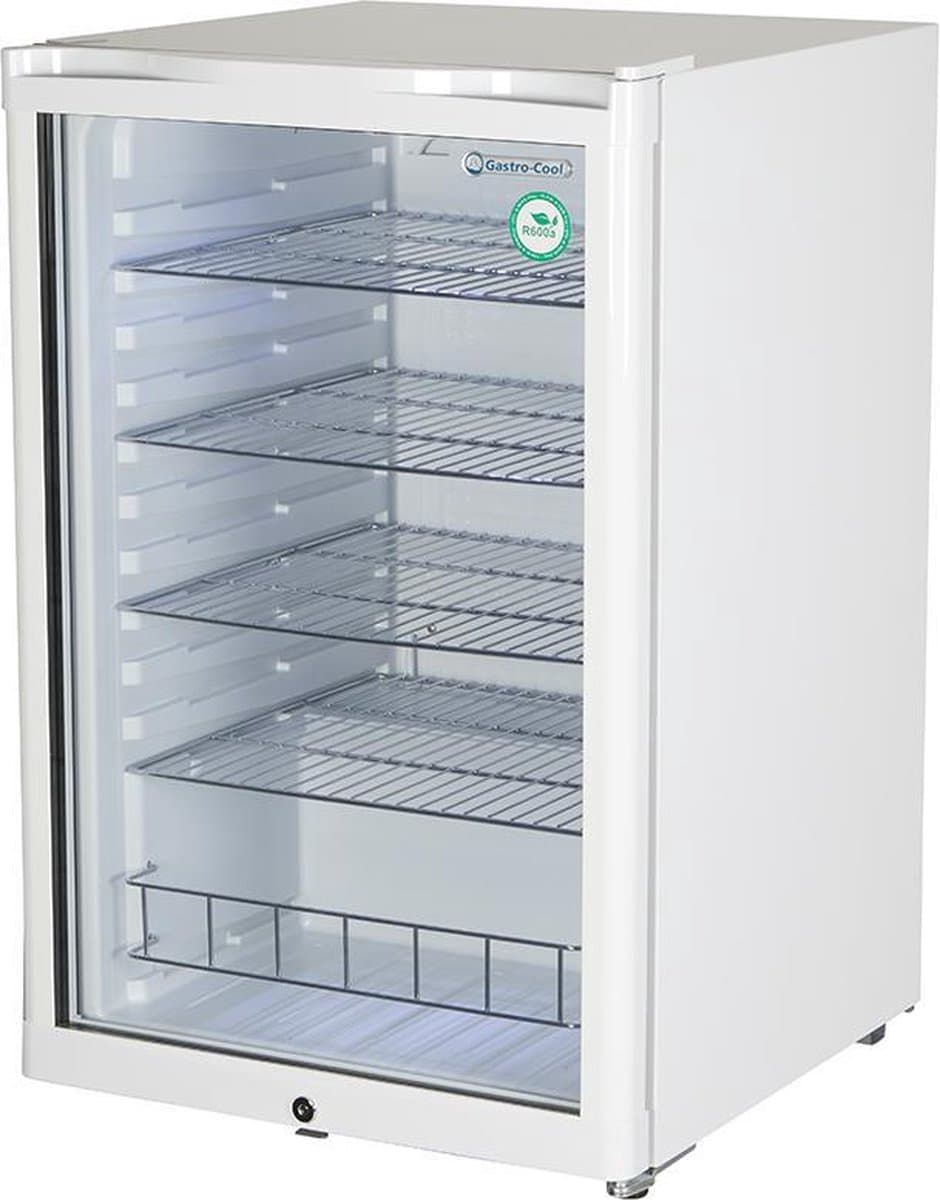 Gastro-Cool GD155 - Flessenkoelkast met glazen deur 115 Liter - Wit/Wit/Wit 248500 — afbeelding 1
