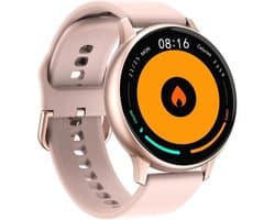 DrPhone DTX Retina Display - SmartWatch - Touch Screen IP67 Waterdicht - Hartslagmeter - Bloeddrukmeter - Siliconen - RoseGoud