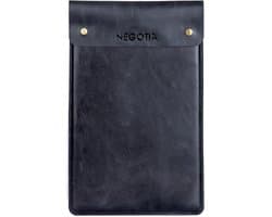 NEGOTIA Alpha - Laptop Sleeve 13,8 inch - Macbook Air & Pro 13 inch Sleeve - 100% Luxe Top-Grain Leren Laptophoes 13 inch - Zwart