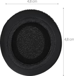 kwmobile 2x oorkussens geschikt voor Sennheiser PX200 / PX100 - Earpads voor koptelefoon in zwart — thumbnail 5