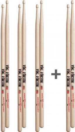 Vic Firth 5A promopack - Voordeelpack; 3 paar + 1 paar gratis! — thumbnail 2