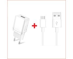 Oudere Smartphone Oplaadset met USB-C Kabel - 1 Meter