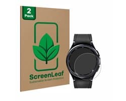 ScreenLeaf - Screenprotector voor Samsung Galaxy Watch 6 Classic (43 mm) - Duurzame schermbescherming Folie Beschermfolie transparant 2 Stuks