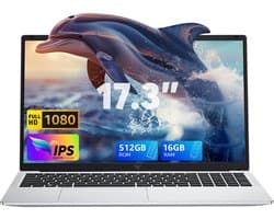 ACEMAGIC AX17Pro 17.3 Zoll FHD Laptop - Ryzen 4300U Processor tot 3.7GHz (Beat N-95) - 16GB DDR4 512GB SSD - WiFi 5 - BT5.0 - Grijs