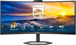 Philips 34E1C5600HE - QHD Curved Ultrawide Monitor - Webcam - Windows Hello - USB-C 65w - USB hub - 34 inch — thumbnail 2