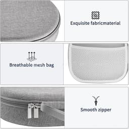 Hoofdtelefoonverpakking voor over-ear hoofdtelefoons, geschikt voor het opbergen van Sony WH- en JBL Tune over-ear hoofdtelefoons，24*23*6.8cm，grijs — thumbnail 4