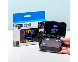 Tetris - retro gaming handheld - in metalen box