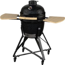 KitchenBrothers Kamado BBQ - 18 Inch Houtskool Barbecue - 38,5⌀ cm - PFAS-vrij - Complete Set - Egg BBQ met Accessoires inclusief Hoes - Zwart — thumbnail 1
