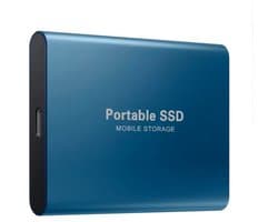 Portable SSD – Externe SSD – 2TB opslag – blauwe SSD – inclusief USB C kabel – USB 3.1 – draagbare SSD – SSD harde schijf – externe harde schijf 2TB – SSD voor laptop – blauw – geschikt voor Windows, Mac en Android
