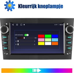 ESSGOO Android 15 Autoradio Geschikt Voor Opel Astra H Corsa C/D Meriva Zafira B - 4GB + 64GB - Draadloos Apple Carplay & Android Auto - 7-inch Touchscreen - GPS-Navigatie - Bluetooth & Wifi - Achteruitrijcamera - Microfoon - Dashcam — thumbnail 3