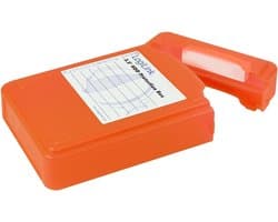 Harde Schijf Beschermhoes - Opslag Beschermer - Transport en Opslag - Robuuste Behuizing - 3.5 Inch - Oranje