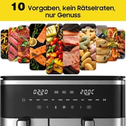 Airfryer XXL - Dubbele Mand Airfryer - bakaccessoire — thumbnail 4