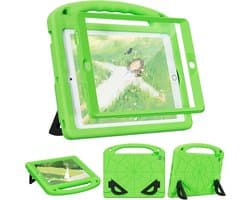Kindertas voor iPad 10.2 inch (9e/8e/7e generatie), Schokbestendige Hoes met Ingebouwde Screenprotector, Groen