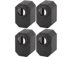 Siliconen Sok Heater - Hotend Cover Set - 3D Printer Bescherming - Hittebestendig Materiaal - 4 Stuks - Zwart