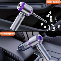 DIMICO - 2-in-1 autostofzuiger met blaasfunctie - Handstofzuiger voor auto en huis - 6000 mAh - Mini stofzuiger draadloos - Interieur reiniger — thumbnail 2