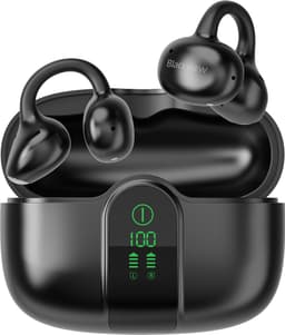 Blackview AirBuds 15 Draadloze Koptelefoon - Open Ear Oordopjes - Bluetooth 6.0 - IPX5 Waterbestendig - 35 uur Afspeeltijd - Dubbele Mic met Ruisonderdrukking - Zwart — thumbnail 1