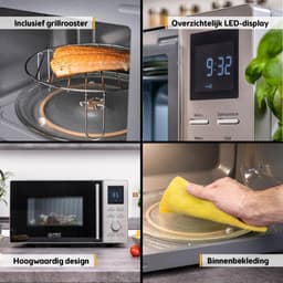 Magnetron met Grillfunctie RVS 20 Liter 700W — thumbnail 2