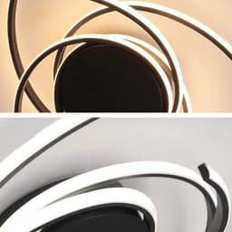 Dimbaar LED Plafondlamp Spiraal Bloem Design Kroonluchter voor Eetkamer en Woonkamer — thumbnail 3