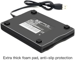Externe Floppy Drive - USB FDD - Oude Bestanden Lezen - Plug and Play - 14.2 x 10.8 cm - Zwart — thumbnail 3