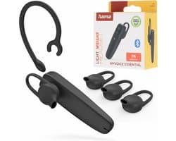 Lichte Bluetooth Mono-Headset voor Telefonie - 9 Gram, 2 Apparaten Tegelijk, Siri en Google Assistant, 9u Gesprekstijd