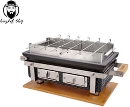 Brisket BBQ® Shichirin- Tafelgrill - Table Grill - Hibachi- Barbecue - Keramische Grill - Rechthoekige keramische BBQ — thumbnail 1