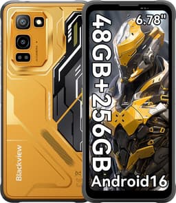Blackview FORT 5 - Robuuste Smartphone - 4G - 36GB RAM - 256GB ROM - 6.78 inch 120Hz - Robuuste Telefoon - Nachtzicht - Android 16 - NFC - GPS - Geel — thumbnail 2