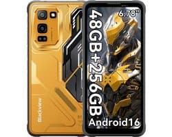 Blackview FORT 5 - Robuuste Smartphone - 4G - 36GB RAM - 256GB ROM - 6.78 inch 120Hz - Robuuste Telefoon - Nachtzicht - Android 16 - NFC - GPS - Geel — thumbnail 1