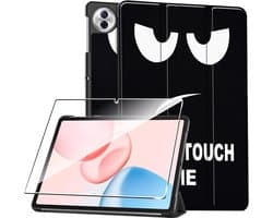 Hoes voor Honor Pad 10 12,1 inch 2025 met beschermfolie - grote oogprint