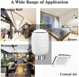 2 Stuks Slimme Radiator Thermostaat - WiFi App Bediening voor Slim Verwarming Systeem — thumbnail 4