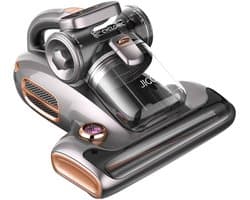 JIGOO T600 Beddenmatras Stofzuiger Grijs-EU-Dual Cup Design - 99,99% Huismijtverwijdering met Aroma-Diffused Systeem
