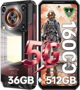 OUKITEL WP56 Robuuste Smartphone 5G - 36GB RAM - 512GB ROM - 16000 mAh - Android 15 - 6,8 inch - 108MP Camera - IP68/IP69K Outdoor Telefoon - Rood — thumbnail 1