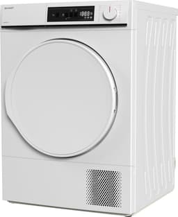 Sharp KDNHA9S6PWECB newline – warmtepomp droger – 9 kg – energie label E – 15 programma’s – LED trommelverlichting – links en rechts draaiend – WIT — thumbnail 7