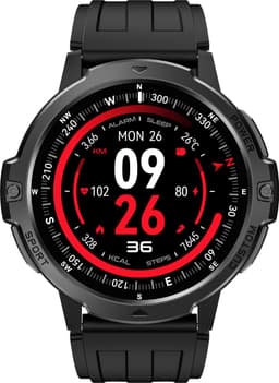 Knobbout 1.46“ Scherm(4cm) Advanced GPS Sport Smartwatch – Sportcapaciteit & Traininganalyse - GNSS Satellietnavigatie - GOMORE Trainingsalgoritme - Lactaatdrempel Test - 30 m Waterdicht- 500mAh - Zwart — thumbnail 3