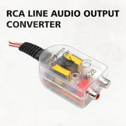 Daity 2-pack RCA-converters voor auto-audio, auto-lijnuitgang subwoofer, luidspreker naar RCA, hoog/laag-niveau converter — thumbnail 3