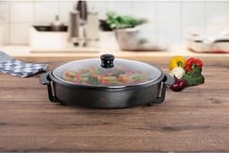 SVN® Partypan -Airfryer -Hapjespan - makkelijke schoon te maken - Diameter 32 cm - Zwart - 17cm x 40cm x 41cm — thumbnail 2
