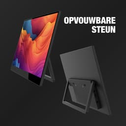 Logicom Nomad Touch - Portable Monitor - Full HD - Touch - 15,6" - IPS scherm - USB-C & Mini HDMI - Kickstand - zwart — thumbnail 7