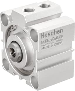 Pneumatische Compacte Aluminium Luchtcilinder 40mm Boring 10mm Slag Dubbelwerkend — thumbnail 1